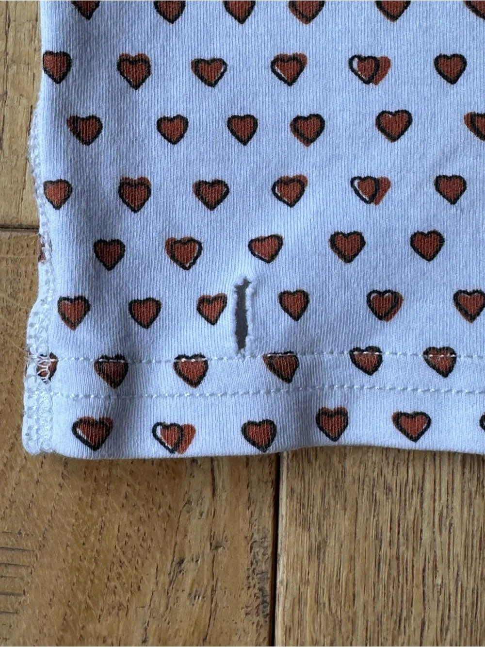 Roller Rabbit Texas Hearts Long John Pajamas Set size 8